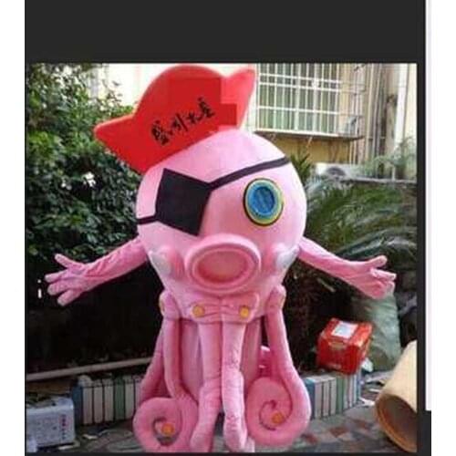 Pink Sea Bottom Fish Mascot Costume Suits Cosplay Party Game Fancy Dress Outfits Promotion Carnival Halloween Xmas Easter Adults