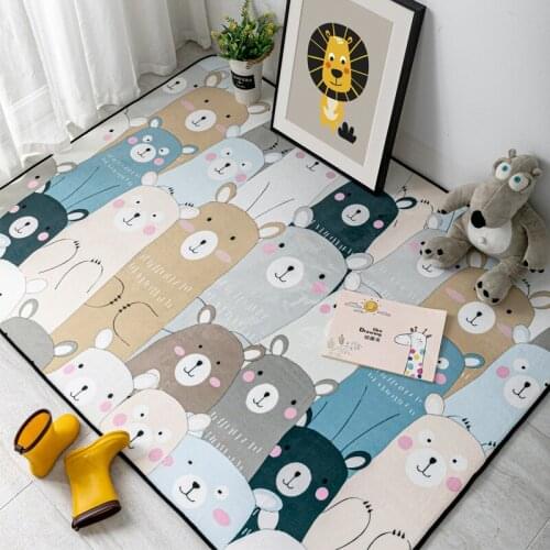 Childrens crawling mats, cartoon animals, childrens room, floor mats, carpet, bedroom, living room, can be fully paved, childr
