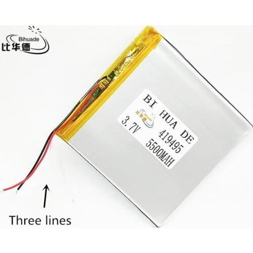 Li-Po 3.7V,5500mAH 3 line(polymer lithium ion battery) Li-ion battery for tablet pc 7 inch 8 inch 9inch 419495