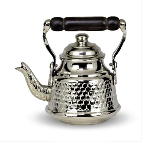 Morya Copper Turkish Tea Pots Set 1teapot Warmer Coffee Teaware Kettle Infuser Vintage Kitchen Decor Handmade 650 ml