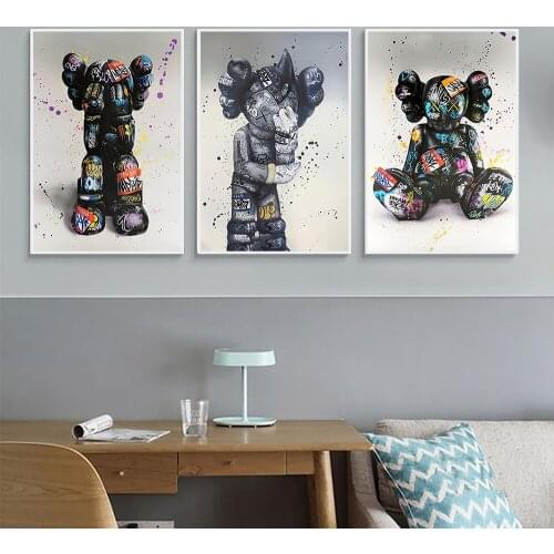 Trendy Brand Decoration Mural Graffiti Style Poster Canvas Painting and Living Room Wall Art Prints for Modern Home Decor