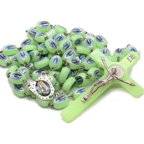 Wall hanging rosary oversized decoration religious catholic cross church rosary beads