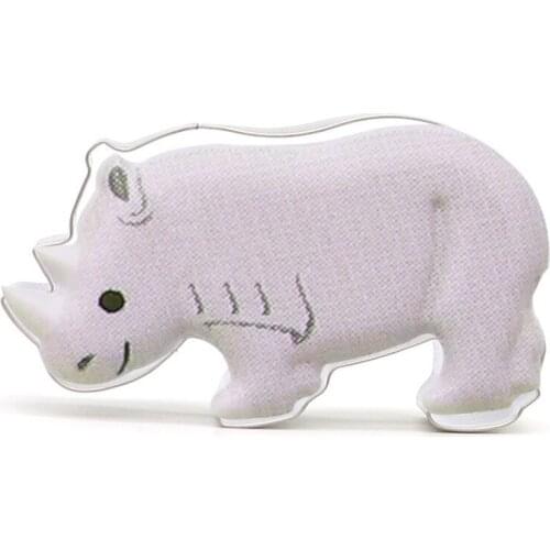 Rhinoceros Biscuit Geometric Cookie Cutters Cooking ToolS Fondant Paste Mold Cake Decorating Clay Resin sugar Candy DIY Sculpey