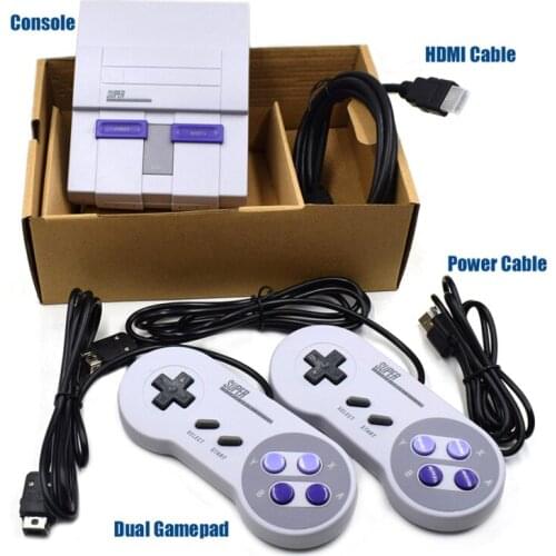 NEW Super HD Output FOR SNES Retro Classic Handheld Video Game Player can Save the game Console Built-in 21 Games Gamepad