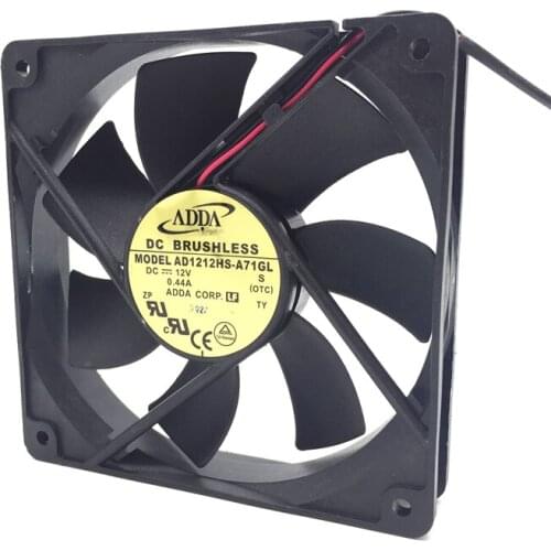 Wholesale: original AD1212HS-A71GL 12V 0.44A 12CM 12025 2-wire cooling fan