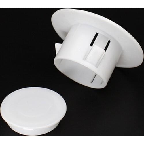 Plastic vent cover Reserved hole plugging Panel concealer round Air-conditioning pipe Dust plug Decor cap for Home office Hotel