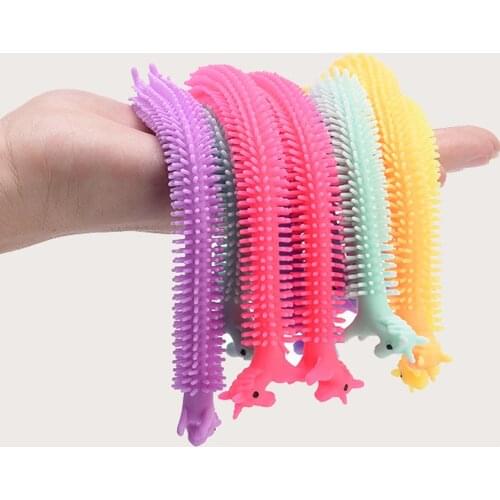 Worm Noodle Stretch String TPR Rope Anti Stress Toys String Fidget Autism Vent Toys Decompression Toy Sqishy Toy