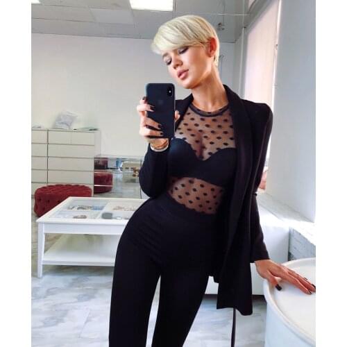 Sexy Women Sheer Mesh Fish Net Long Sleeve Turtle Neck Top Shirt Female Transparent See Through Black White Tops 2020 hot