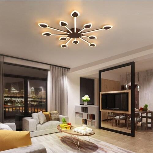 LED pendant light creative flame acrylic ceiling lamps minimalist bedroom living room Indoor Lighting RC Dimmable Pendant light