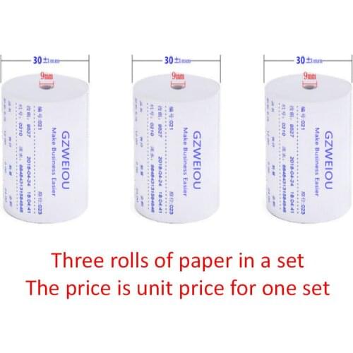 Thermal Paper 57x30 mm POS Printer 5 rolls Mobile Bluetooth Cash Register Paper Rolling Papers Pos Hospitality