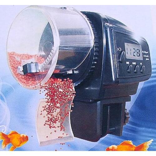 Hot Sales 1pc 2016New Arrival Fish Food Feeding Electronic Timer Digital LCD Automatic Aquarium Tank Automatic Fish Feeder Timer