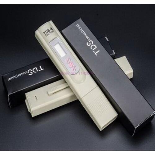 100pcs TDS Meter Water Tester Quality Purity Portable Detection EC TDS-3 Test Smart Meter Digital