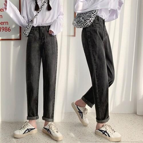 2020 Women Fashion Jeans Pant Trousers Female New Fashion Personality Wide Leg and Loose Jeans Pant Trousers Ladies Jeans Pants