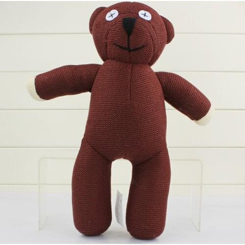 35cm Big Size Mr Bean Teddy Bear Animal Wool Doll Toy Brown Figure Doll For Kids Gift Free Shipping