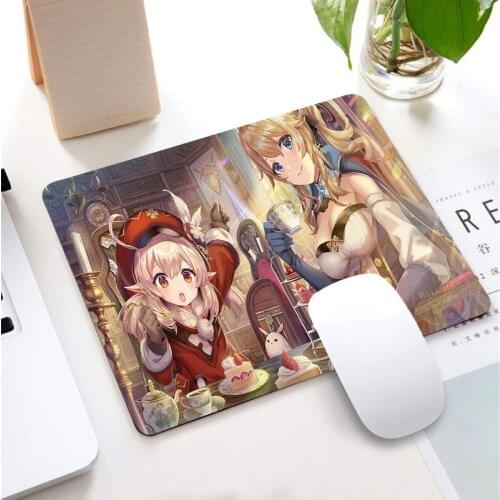 Promotion Drop Shipping Genshin Impact Eula Gamer Play Mats Rubber Small Mouse Pad Gaming Padmouse Gamer To Laptop Keyboard