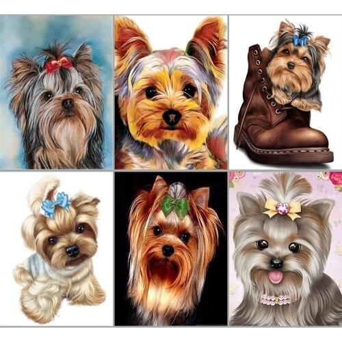 DIY Full Round / Square Diamond Painting Dog Animal Diamond Embroidery for Sale Rhinestone 5d Diamond Mosaic Gift