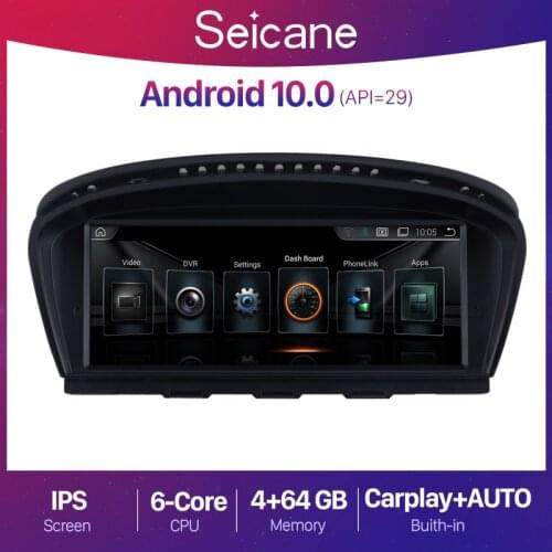 Seicane 8.8 inch Android 10.0 4+64G Car Radio GPS Navigation for BMW 5 series E60 E61 E62 E63 3 series E90 E91 CCC/CIC system