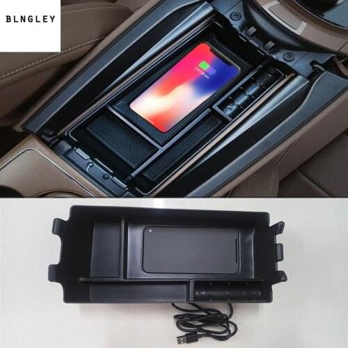 10W fast charging For 2017 2018 Mercedes Benz E W213 E200 E300 Mobile phone wireless charging armrest box storage