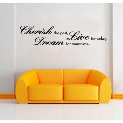 Cherish Your Life Wall Quote Wall Stickers Inspirational Wall Decals Family Wall Stickers For living Room Home Decor