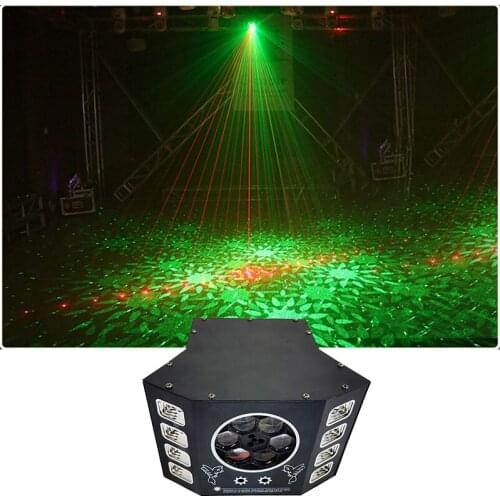 Disco LED RGBW Laser Purple Strobe 3 IN 1 Effect Dj Light Stage Party KTV Night Club Wedding