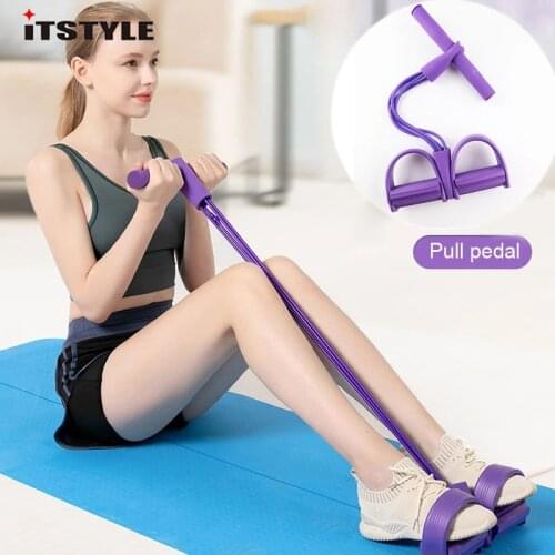 Fitness Rally tube Rope Pedal puller Tire cuerda Resistance bands Leg-Slim Foot Rally Pull Rope