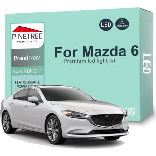 Car Led Interior Light Kit For Mazda 6 GG GH GJ GL Sedan Hatch 2003-2020 Dome Map Light Canbus No Error