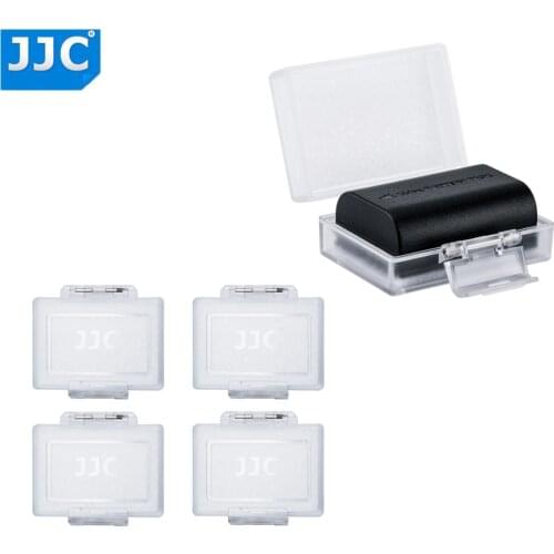 JJC 4-Pack Water-resistant Universal DSLR Camera Battery Case Box for Sony NP-FW50 NP-FM500H NP-BX1 for Fujifilm NP-W126S NP-95