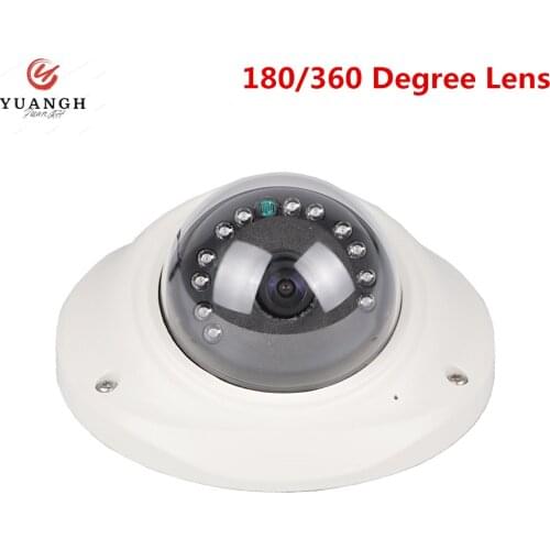 Mini HD Camera 1080P AHD Dome Metal Vandalproof IR Night Vision 2MP Fisheye Panoramic Security Camera