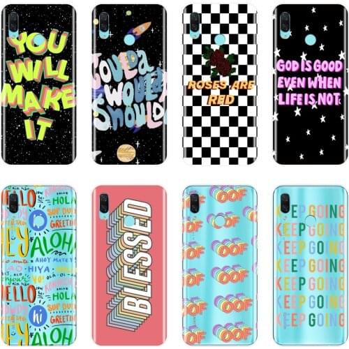 Quotes Star Soft Back Cover For Huawei Nova Smart Lite 2017 Phone Case Silicone For Huawei Nova 5 4 4E 3 3I 3E 2i 2 Lite Plus