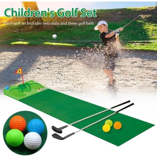 Mini Golf Practice Set Golf Ball Sport Plastic Golf Club For Children Golf Table With Flag Kids Sport Game