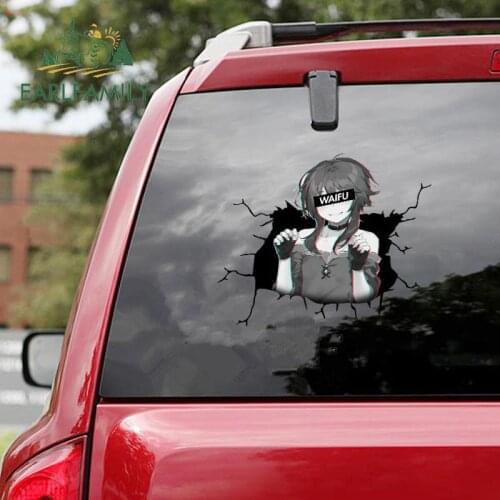 EARLFAMILY 13cm x 12.2cm for Megumin Waifu Anime Car Stickers Funny Decal Graffiti Motorcycle Personality Camper Scratch-Proof