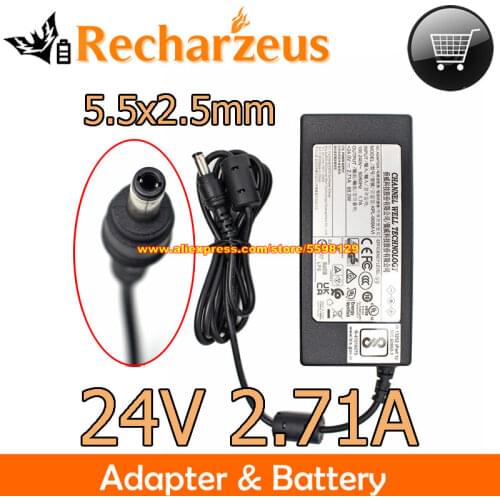 Genuine CWT KPL-065M-VI AC Adapter 24V 2.71A 65W Power Supply KPL-065M-Vl Laptop Charger