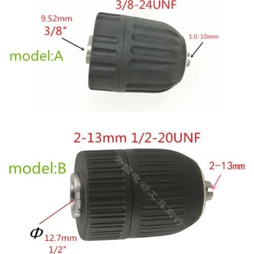 Chuck Keyless 1/2 x 20UNF 3/8-24UNF Drill Chuck Replace for DeWALT 330075-60 33075-61 330075-83 330075-87 330075-86 N349519