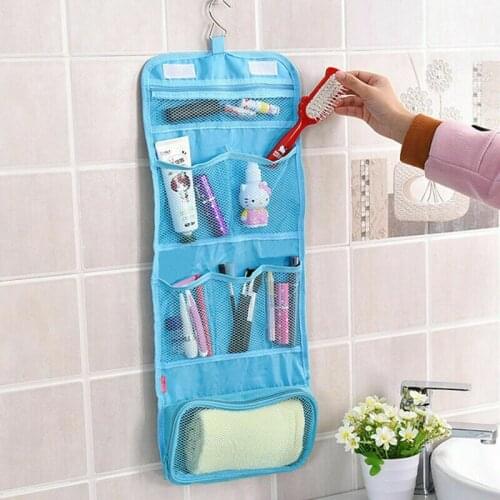 Portable Travel Toiletry Wash Hanging Bags Makeup Case Cosmetic Storage Bag Hanging Organizers