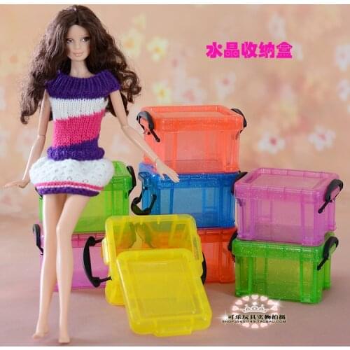 Scene props Plastic Shoes candy color organizer Collector box for blyth doll house furniture doll accessories for barbie