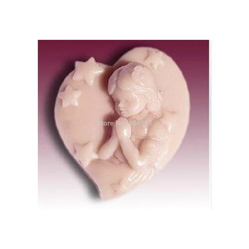 Heart Star Girl Craft Art Silicone Soap mold Craft Molds DIY Handmade soap molds