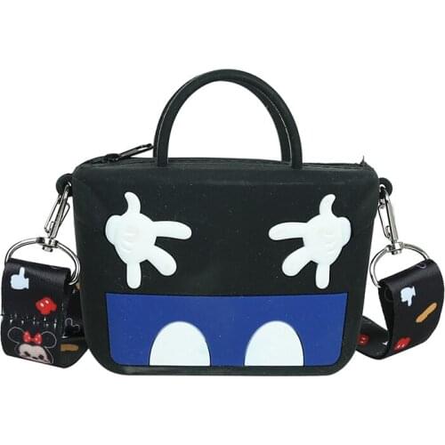 Disney Mickey mouse Cartoon Silicone Messenger Bag Womens Coin Purse Fashion Childrens Shoulder Bag