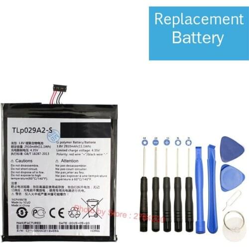 2910mAh TLp029A2-S Replacement Battery For Alcatel Idol 3 (5.5) 6045Y 6045B 6045I 6045K Mobile Phone Batterie Batterij Bateria