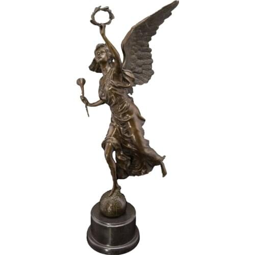 Greek Mythology Character Harvest Goddess Crafts Creative Bronze Sculpture Carved Desktop Statue Decoration Gift A566