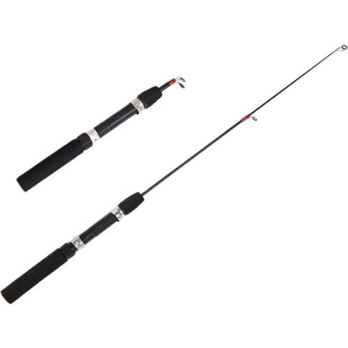 Ice Winter Fishing Rod Outdoor Sports Rod Pen Shaped Folding Mini Feeder Fishing Rod Portable Durable