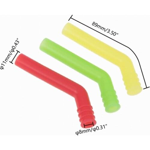 3pcs Extension Silicone Tube For HSP trax hpi 1/10 1/8 Scale Models Nitro RC Car parts Exhaust Pipe High temperature Turn off