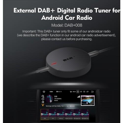 USB Port External Digital Radio Amplified DAB+ Box for Android 8.1/9.0/10.0/11.0 Car Head Unit Stereo Satnav using