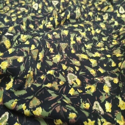 Party Dress Chiffon Glittery Printed Bling Style Shiny Fabric Cosplay Glamy Skirt Scarf Hijab DIY Clothing Fabric