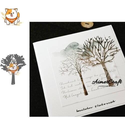 Tree Plant Metal Cutting Dies Scrapbooking Stencil For DIY Paper Card Decorative Embossing Die Cut Craft Dies New 2019