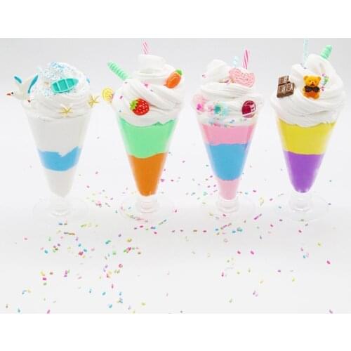 120ml Fruit Cookies Ice Cream Mixing Cloud Cotton Slime Puff Plasticine Kids Toy