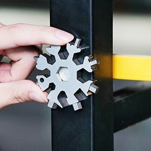 18 In 1 Portable Multifunctional Snowflake Shape Wrench Portable Pocket Tool Snowflake Wrench Octagonal Shape Mini Wrench
