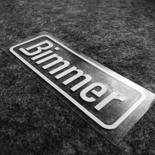 2pcs Bimmer Auto Exterior Decorate Car Window Rear Windshield Motocross Helmet Sticker Decals