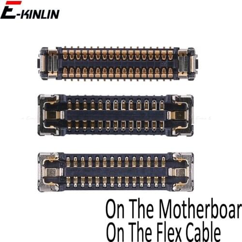For iPhone X XR XS Max LCD Digiziter Display 3D Touch Screen FPC Connector On Motherboard Flex Cable