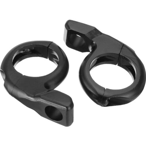 2PCS 1" Handlebar Motorcycle Turn Light Mount/ Rear View Mirrors Adapter Clamp Holder Black For Honda Moto Accessories