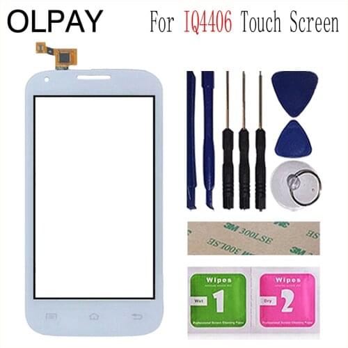4.5" For Fly IQ4406 IQ 4406 ERA Nano 6 Touch Screen Digitizer Panel Repair Parts Touchscreen Front Glass Lens Sensor Tools